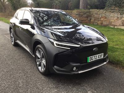 Subaru Solterra 0.0 150kW Touring 71.4kWh 5dr Auto AWD Hatchback Electric BLACK at Subaru Used Vehicle Locator Coleshill