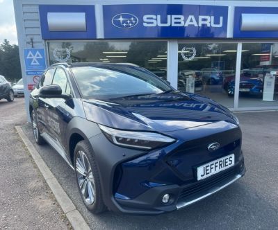 Subaru Solterra 0.0 150kW Touring 71.4kWh 5dr Auto AWD Hatchback Electric Blue at Subaru Used Vehicle Locator Coleshill