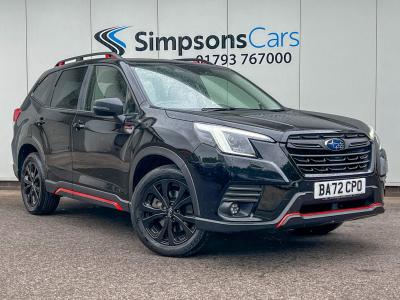 Subaru Forester 2.0i e-Boxer Sport 5dr Lineartronic Estate Petrol/Electric Hybrid BLACK at Subaru Used Vehicle Locator Coleshill