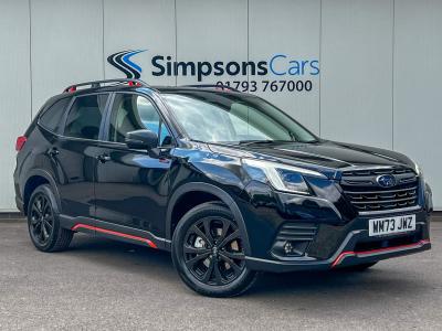 Subaru Forester 2.0i e-Boxer Sport 5dr Lineartronic Estate Petrol/Electric Hybrid BLACK at Subaru Used Vehicle Locator Coleshill