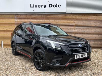 Subaru Forester 2.0i e-Boxer Sport 5dr Lineartronic Estate Petrol/Electric Hybrid BLACK at Subaru Used Vehicle Locator Coleshill