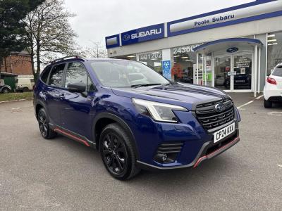 Subaru Forester 2.0i e-Boxer Sport 5dr Lineartronic Estate Petrol/Electric Hybrid Sapphire blue Pearl at Subaru Used Vehicle Locator Coleshill