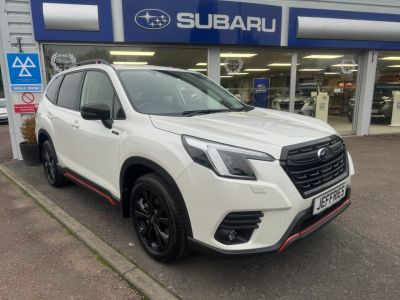 Subaru Forester 2.0i e-Boxer Sport 5dr Lineartronic Four Wheel Drive Petrol / Electric Hybrid White at Subaru Used Vehicle Locator Coleshill