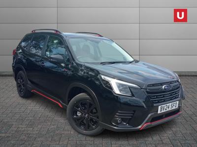 Subaru Forester 2.0i e-Boxer Sport 5dr Lineartronic Estate Petrol/Electric Hybrid BLACK at Subaru Used Vehicle Locator Coleshill