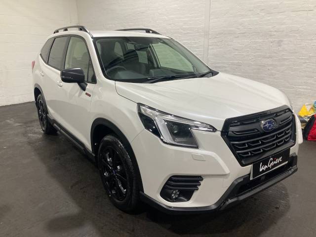 Subaru Forester 2.0i e-Boxer Sport 5dr Lineartronic With 3 Years Free Servicing Included SUV Petrol / Electric Hybrid Crystal White Pearl