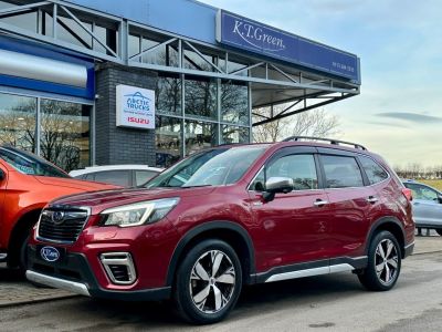 Subaru Forester 2.0 e-Boxer XE Premium SUV 5dr Petrol Hybrid Lineartronic 4WD Euro 6 (s/s) (150 ps) SUV Hybrid RED at Subaru Used Vehicle Locator Coleshill