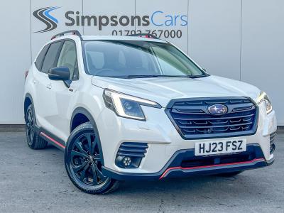 Subaru Forester 2.0i e-Boxer Sport 5dr Lineartronic Estate Petrol/Electric Hybrid WHITE at Subaru Used Vehicle Locator Coleshill