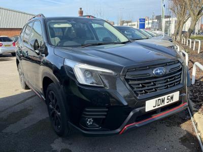 Subaru Forester 2.0i e-Boxer Sport 5dr Lineartronic Estate Petrol/Electric Hybrid BLACK at Subaru Used Vehicle Locator Coleshill