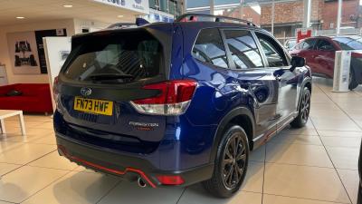 Subaru Forester 2.0i e-Boxer Sport 5dr Lineartronic Estate Petrol/Electric Hybrid BLUE at Subaru Used Vehicle Locator Coleshill