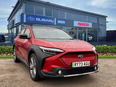 Subaru Solterra Touring Ev Awd Hatchback Electric Red at Subaru Used Vehicle Locator Coleshill